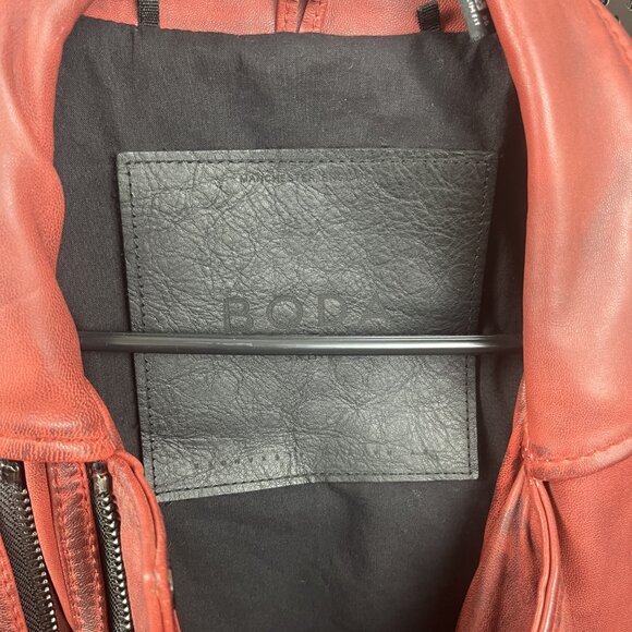 Boda Skins Burnt Red Men's Medium Kay Michaels leather jacket - Picture 2 of 7